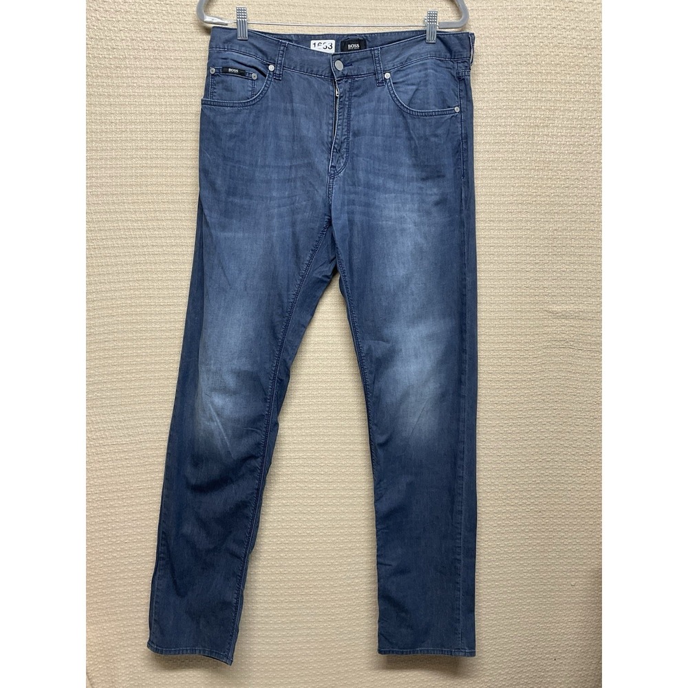 Men's Hugo Boss Maine3 W34 L34 Stretch Regular Fit Candiani Denim Lightweight
